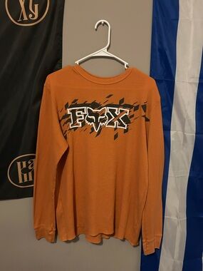 Fox Orange Long Sleeve Graphic Thermal Tee